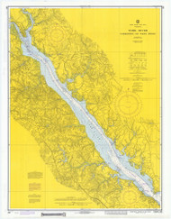 York River - Yorktown to West Point 1971 - Old Map Nautical Chart AC Harbors 495 - Virginia