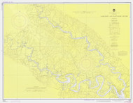Pamunkey and Mattaponi Rivers 1975 - Old Map Nautical Chart AC Harbors 496 - Virginia