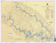 Pamunkey and Mattaponi Rivers 2001 - Old Map Nautical Chart AC Harbors 496 - Virginia
