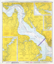 James River - Newport News to Jamestown Island 1974 A - Old Map Nautical Chart AC Harbors 529 - Virginia