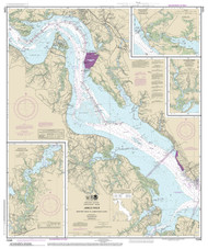 James River - Newport News to Jamestown Island 2014 - Old Map Nautical Chart AC Harbors 529 - Virginia