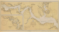 James River - Jamestown Island to Jordan Point 1929 - Old Map Nautical Chart AC Harbors 530 - Virginia