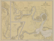 James River - Jordan Point to Richmond 1930 - Old Map Nautical Chart AC Harbors 531 - Virginia