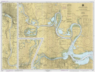 James River - Jordan Point to Richmond 1996 - Old Map Nautical Chart AC Harbors 531 - Virginia