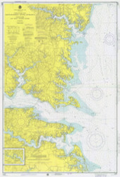 Chesapeake Bay - Rappahannock River Entrance 1974 - Old Map Nautical Chart AC Harbors 534 - Virginia