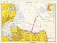 Chesapeake Bay - Cape Charles to Norfolk Harbor 1964 - Old Map Nautical Chart AC Harbors 562 - Virginia
