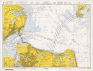 Chesapeake Bay - Cape Charles to Norfolk Harbor 1974 A - Old Map Nautical Chart AC Harbors 562 - Virginia