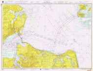 Chesapeake Bay - Cape Charles to Norfolk Harbor 1974 B - Old Map Nautical Chart AC Harbors 562 - Virginia