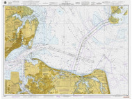 Chesapeake Bay - Cape Charles to Norfolk Harbor 1983 - Old Map Nautical Chart AC Harbors 562 - Virginia