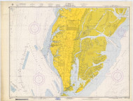 Chesapeake Bay - Cape Charles to Wolf Trap 1967 - Old Map Nautical Chart AC Harbors 563 - Virginia