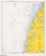 Chesapeake Bay - Wolf Trap to Pungoteague Creek 1968 - Old Map Nautical Chart AC Harbors 564 - Virginia