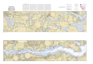 Rappahannock River - Corrotoman River to Fredericksburg 2003 - Old Map Nautical Chart AC Harbors 605 - Virginia