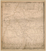Kentucky 1784 Filson MS - Old State Map Reprint