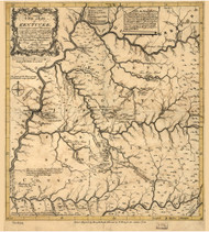 Kentucky 1784 B Filson - Old State Map Reprint