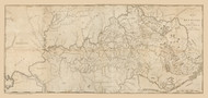 Kentucky 1793 Barker - Old State Map Reprint