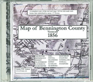 Map of Bennington County, Vermont, 1856, CDROM Old Map