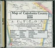Map of Caledonia County, Vermont, 1858, CDROM Old Map