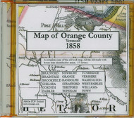Map of Orange County, Vermont, 1858, CDROM Old Map