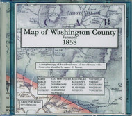 Map of Washington County, Vermont, 1858, CDROM Old Map