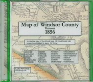 Map of Windsor County, Vermont, 1856, CDROM Old Map
