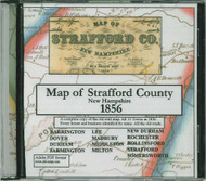 Map of Strafford County, New Hampshire, 1856, CDROM Old Map