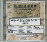 Map of Cheshire County, New Hampshire, 1858, CDROM Old Map