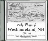 Early Maps of Westmoreland, New Hampshire, 1750-1906, CDROM Old Map