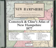 Comstock & Cline's Atlas of New Hampshire, 1877, CDROM Old Map
