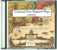 Colonial New England Maps, 1550-1783, CDROM Old Map