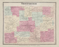 Troupsburgh, New York 1873 - Old Town Map Reprint - Steuben Co. Atlas