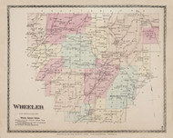 Wheeler, New York 1873 - Old Town Map Reprint - Steuben Co. Atlas