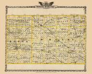 Boone & Mc Henry Counties, 1876 Illinois - Old Map Reprint - Warner & Beers Illinois State Atlas