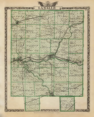 La Salle County, 1876 Illinois - Old Map Reprint - Warner & Beers Illinois State Atlas