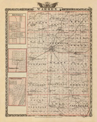 Warren County, 1876 Illinois - Old Map Reprint - Warner & Beers Illinois State Atlas