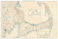 Cape Cod, the Islands & Greater Boston 1890 - Custom USGS Old Topo Map - Massachusetts - cc2