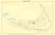 Nantucket 1893 - Custom USGS Old Topo Map - Massachusetts