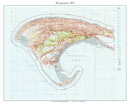 Provincetown 1972 - Custom USGS Old Topo Map - Massachusetts