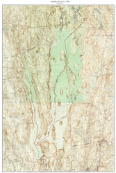 Quabbin Reservoir 1946 - Custom USGS Old Topo Map - Massachusetts