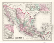 Mexico - 1878 O.W. Gray - USA Atlases