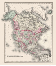 North America - 1878 O.W. Gray - USA Atlases