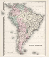 South America - 1878 O.W. Gray - USA Atlases