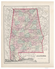 Alabama - 1878 O.W. Gray - USA Atlases - States