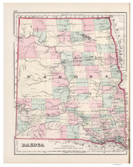 Dakota - 1878 O.W. Gray - USA Atlases - States