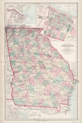 Georgia - 1878 O.W. Gray - USA Atlases - States