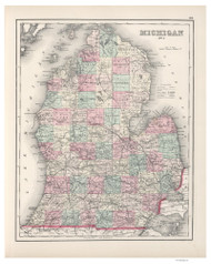 Michigan - 1878 O.W. Gray - USA Atlases - States