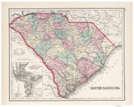 South Carolina - 1878 O.W. Gray - USA Atlases - States