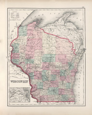 Wisconsin - 1878 O.W. Gray - USA Atlases - States