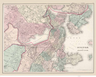 Boston - 1878 O.W. Gray - USA Atlases - Cities