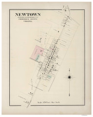 Newtown - 1878 O.W. Gray - USA Atlases - Virginia Cities