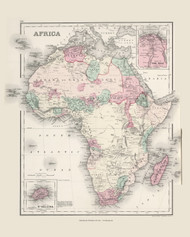 Africa - 1878 O.W. Gray - USA Atlases - Europe & The World